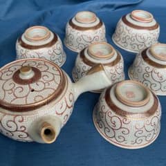 急須湯呑みセット　茶器セット　時代物