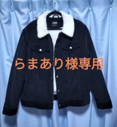 ZARA ブラックコーデュロイジャケット XLのサムネイル