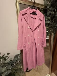ZARA BASIC トレンチコート ピンク XS - メルカリ