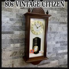 殆ど未使用品　1980年代　ヴィンテージ　CITIZEN　木製　振り子時計 殆ど未使用品 1980年代 ヴィンテージ CITIZEN 木製 振り子時計 - メルカリ