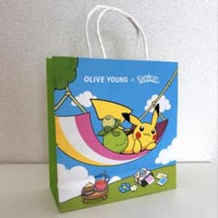 韓国限定】ポケモン x OLIVE YOUNG オリヤン ショッパー紙袋 - メルカリ