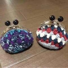 ころりん☆ニットがま口小銭入れ♪のサムネイル