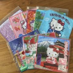 【超レア】ハローキティ　ご当地プチタオル　8枚 1998年〜2003年 超レア】ハローキティ ご当地プチタオル 8枚 1998年〜2003年