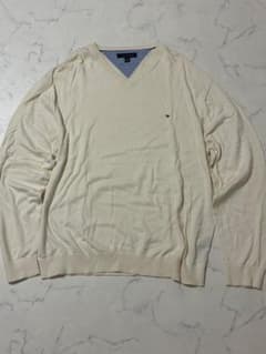TOMMY HILFIGER Vネック ニット ホワイト XXLのサムネイル