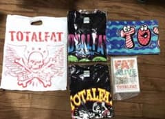 TOTALFATリストバンド☆Tシャツ2枚Mサイズ☆タオル☆DVD