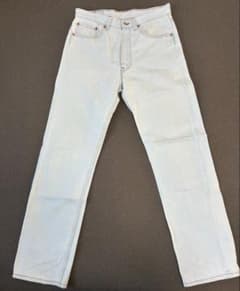 90s USA製 リーバイス501 W31L30 ホワイトデニム levi'sのサムネイル