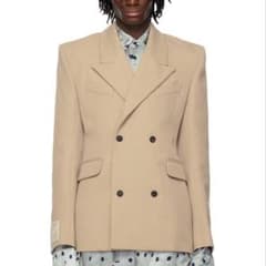 EGONLAB 25SS ベージュフィットダブルジャケット - メルカリ