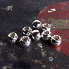 即発送 SVシルバー925ビーズ Lサイズ✨6mm✨8個 鹿革紐に キムタク仕様