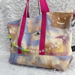 希少✨美品 Acne Studios フェイスロゴトートバッグ 大容量 チェーン 希少✨美品 Acne Studios フェイスロゴトートバッグ 大容量 チェーン