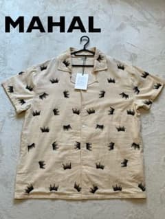 MAHAL ビーズ刺繍 半袖シャツ　新品タグ付き サイズ2 ベージュのサムネイル