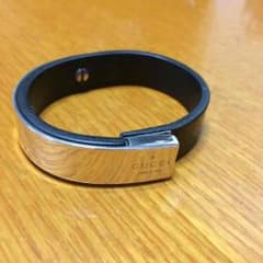 GUCCIブレスレット(純銀&本革)のサムネイル