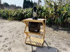 Hilander ハイランダー 折りたたみ式 バンブー３段ラックのサムネイル