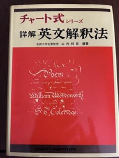 チャート式　詳解英文解釈法　山内邦臣のサムネイル