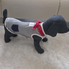 CRUSH DOG ボーダー柄 犬用タンクトップ バンダナ付きのサムネイル