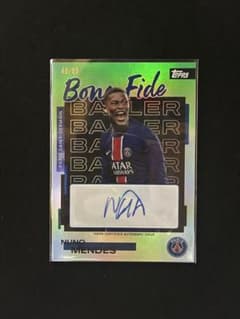 Nuno Mendes 2025-26 Topps 친필 사인 카드 99