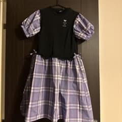 ANNA SUI mini 150 秋　アナスイ　ワンピース 半袖 チェックのサムネイル