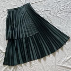 美品 ノアールケイニノミヤ ロングスカート プリーツ レイヤード