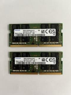 SAMSUNG 32GB DDR4 3200MHz SO-DIMMメモリ 2枚のサムネイル