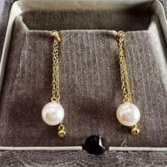 ◆ミキモト ダイヤ　パール　チェーンチャーム　ピアス 4way ◇ミキモト ダイヤ パール チェーンチャーム ピアス 4way - メルカリ