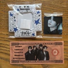 TXT ビジュアルスクエアフォトシール ケース　ボムギュ　落下物　ドル札付き