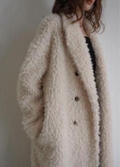 サイズ1 acka poodle boa long coat Acka acka poodle boa long coat (size2) - メルカリ