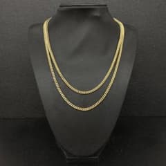 AVALANCHE 10K 3mm フランクリン チェーン ネックレス 90cm - メルカリ