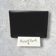 新品【 MARGARET HOWELL 】名刺入れ カードケース ブラックレザー