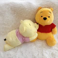 【未使用】Disney　くまのプーさん　ぬいぐるみ　BIG　寝そべり　おすわり