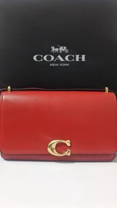 新品未使用品 COACH バンディッドショルダー バッグ レッド - メルカリ