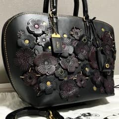 17SS！コーチ［ティーローズ］ダコタ サッチェル 2way ハンドバッグ 