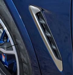 BMW X3 M40i G01純正 サイドエアベントガーニッシュ セリウムグレーのサムネイル