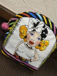 ✄ロラライハリス ラウンドマチ付きポーチ ハンドメイド❁٩
