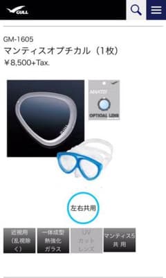 ※※専用【GULL】OPTICAL LENS オプチカルレンズ S-3.0のサムネイル