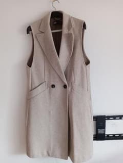 ZARA　ロングベスト　ジレ　ダブルブレストのサムネイル