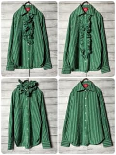 ヴィヴィアンウエストウッド レッドレーベル フリル付け襟 長袖シャツ オーブ ヴィヴィアンウエストウッド レッドレーベル フリル付け襟 長袖シャツ