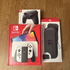 Nintendo Switch 有機EL純正プロコン+SDカード256GBなどのサムネイル