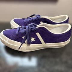 CONVERSE パープル スエード スニーカー　24.5cmのサムネイル
