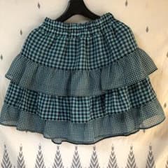 pomponette ポンポネット　チェックスカート 160のサムネイル