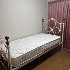 ローラアシュレイ ベッドフレーム＆マットレス シングル☆最終お値下げ