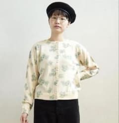 青*様 美品⭐︎fig London フラワー ニット カーディガン 秋服のサムネイル