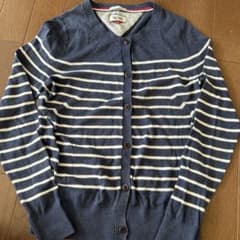 HILFIGER DENIM ボタン付きカーディガン S ネイビー/ストライプのサムネイル