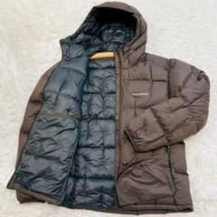 モンベル ネージュダウン パーカ Men's XL ダークブラウン 廃盤品