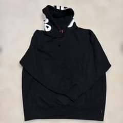 Supreme ブラック パーカー フードロゴLのサムネイル