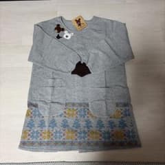 くまのがっこう エプロン グレーのサムネイル