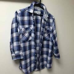 【ゆーし様専用】ルパート リネンチェックシャツ 七分袖のサムネイル