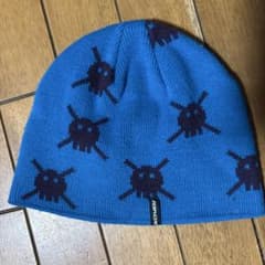 KOMBI スカル柄 ビーニー 青のサムネイル