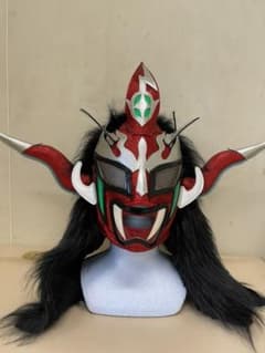 プロレスマスク　豊嶋製　【獣神サンダーライガー】　嶌タグ付き　豊嶋氏サイン入りのサムネイル
