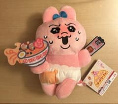 おぱんちゅうさぎ フードコーチュ 呼び出しベル　ぶるぶるぬいぐるみ　ラーメン