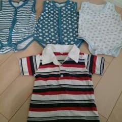 80センチ肌着３枚＆ポロシャツ１枚＆靴下１足セットのサムネイル