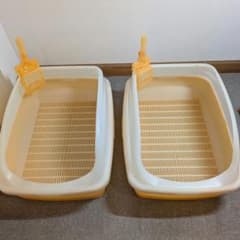 猫用トイレ 2個セット スコップ付き　花王ニャンとも清潔トイレのサムネイル